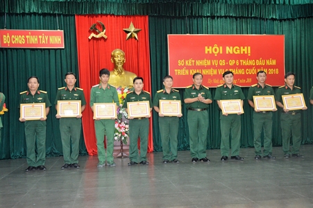 Bộ CHQS tỉnh Tây Ninh: Sơ kết nhiệm vụ quân sự - quốc phòng 6 tháng đầu năm 2018