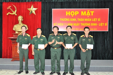 Cục Chính trị họp mặt nhân kỷ niệm 71 năm ngày Thương binh, liệt sĩ