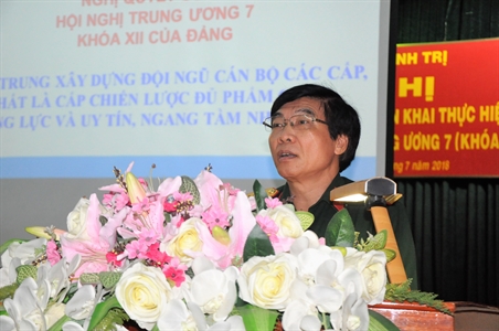 Cục Chính trị Quân khu 7 tổ chức học tập Nghị quyết Trung ương 7 (khóa XII) của Đảng