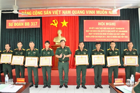 ​Sư đoàn 317: Sơ kết 5 năm thực hiện Nghị quyết 765 -NQ/QUTW của Quân ủy Trung ương