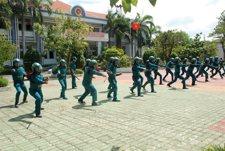 Ban CHQS huyện Nhà Bè: Khai mạc huấn luyện Trung đội dân quân cơ động