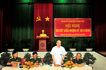 Đảng ủy Quân sự thành phố kiểm điểm giữa nhiệm kỳ 2015 - 2020