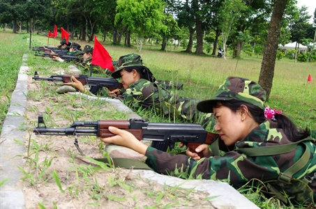 Nữ quân nhân Sư đoàn 5: Quyết tâm bắn giỏi