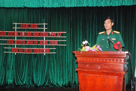 Ban CHQS huyện Nhà Bè khai mạc huấn luyện Đại đội dân quân pháo phòng không 37mm-1