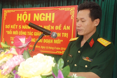 Đội K70 sơ kết 5 năm thực hiện Đề án “Đổi mới công tác giáo dục chính trị tại đơn vị trong giai đoạn mới”