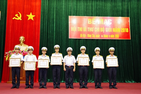 Vùng 2 Hải quân bế mạc hội thi Bí thư chi bộ giỏi