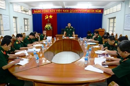 Bộ Tư lệnh kiểm tra công tác hậu cần phòng hậu cần quân khu bộ