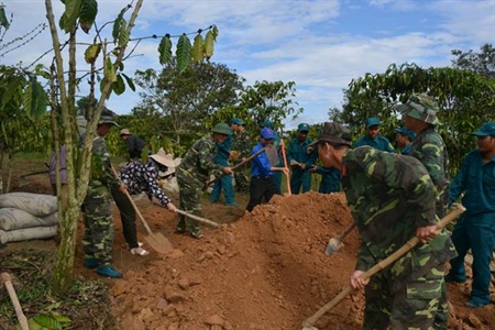 LLVT huyện Đam Rông – Phát huy vai trò nòng cốt trong phòng chống, khắc phục thiên tai