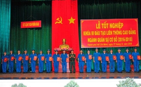 127 học viên Bộ Tư lệnh TP.HCM tốt nghiệp liên thông Cao đẳng ngành Quân sự cơ sở