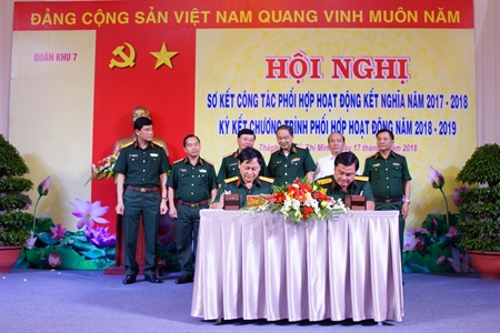 Hoạt động kết nghĩa giữa Quân khu 7 và các đơn vị: Phát huy sức mạnh tổng hợp để xây dựng và bảo vệ Tổ quốc