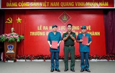 Ra mắt Ban Chỉ huy Quân sự Trường Đại học Nguyễn Tất Thành