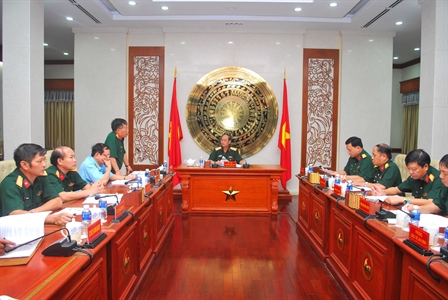 Cục gìn giữ hòa bình Việt Nam làm việc với Quân khu 7