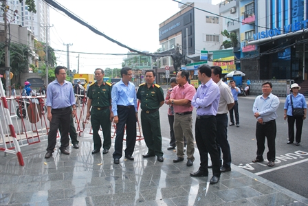 Khảo sát vị trí đặt bia tưởng niệm liệt sĩ Cụm Biệt động 679