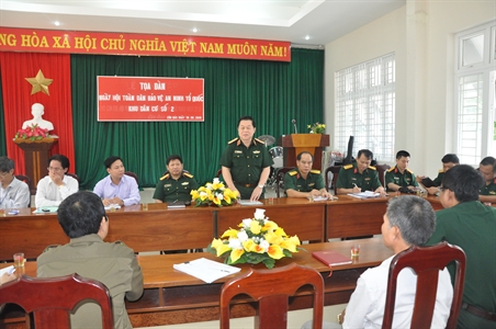 Thượng tướng Nguyễn Trọng Nghĩa kiểm tra Phong trào Toàn dân đoàn kết xây dựng đời sống văn hóa tại huyện Côn Đảo