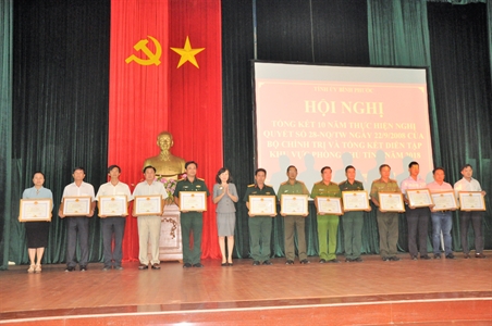 Tỉnh ủy Bình Phước tổng kết 10 năm thực hiện Nghị quyết số 28-NQ/TW của Bộ Chính trị (khóa X)