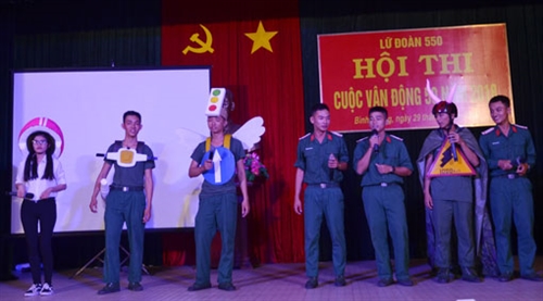 Lữ đoàn Công binh 550, Quân đoàn 4 hội thi về Cuộc vận động 50