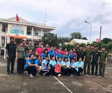 Kho K6, Cục Kỹ thuật Quân khu 7 giao lưu bóng chuyền  chào mừng kỷ niệm 73 năm Cách mạng Tháng tám và Quốc khánh ngày 2/9