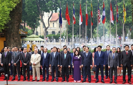 Lễ thượng cờ ASEAN năm 2018 tại Thủ đô Hà Nội