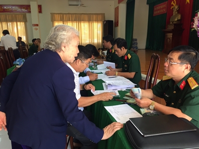 Ban CHQS Thành phố Vũng Tàu: Chi trả chế độ chính sách theo Quyết định 142, 62, 49 của Thủ tướng Chính phủ