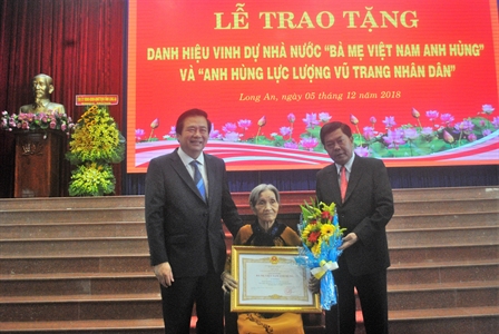 Long An trao tặng, truy tặng danh hiệu vinh dự Nhà nước cho 101 “Bà mẹ Việt Nam Anh hùng”