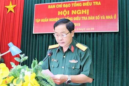 Quân khu 7 - Tập huấn nghiệp vụ Tổng điều tra dân số và nhà ở năm 2019