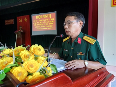 Ban CHQS huyện Đất Đỏ sơ kết công tác quân sự, quốc phòng 6 tháng đầu năm 2019