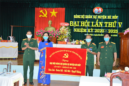 Đại hội Đảng bộ Ban CHQS huyện Bù Đốp lần thứ V, nhiệm kỳ 2020 - 2025