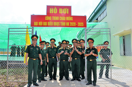 Khánh thành hồ bơi cơ quan Bộ CHQS tỉnh Bình Phước