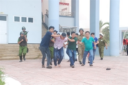 Huyện Hóc Môn diễn tập chiến đấu phòng thủ
