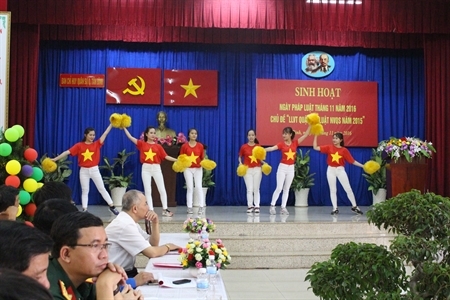 Ban CHQS quận Tân Bình (Tp. Hồ Chí Minh): Sân khấu hóa sinh hoạt Ngày pháp luật