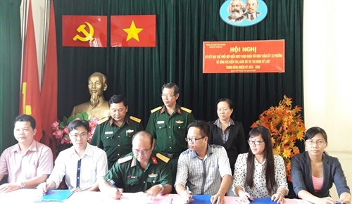 Phối hợp thực hiện tốt công tác kiểm tra, giám sát trong LLVT quận Phú Nhuận