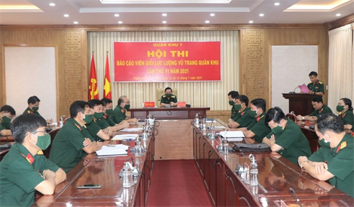 Khai mạc Hội thi Báo cáo viên giỏi LLVT Quân khu năm 2021