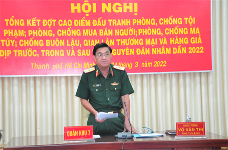 Bộ Quốc phòng tổng kết đợt cao điểm đấu tranh phòng, chống tội phạm, buôn lậu, gian lận thương mại và hàng giả