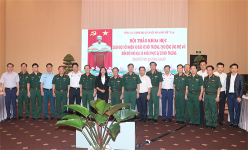 Quân đội phát huy vai trò nòng cốt trong bảo vệ môi trường, ứng phó với biến đổi khí hậu