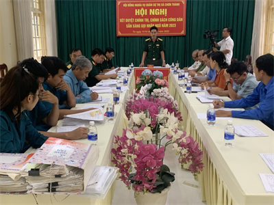 Thị xã Chơn Thành, tỉnh Bình Phước xét duyệt chính trị, chính sách công dân sẵn sàng nhập ngũ năm 2023