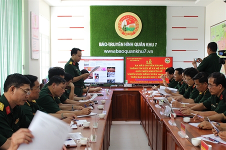 Ra mắt chuyên trang Thông tin Liệt sĩ và Mộ liệt sĩ trên Báo Quân khu 7 điện tử