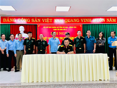 Cụm thi đua số 2, tỉnh Bà Rịa - Vũng Tàu ký kết giao ước thi đua năm 2023