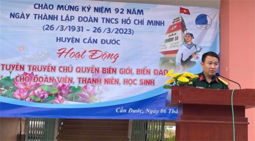 Tuyên truyền chủ quyền biên giới, biển đảo cho học sinh huyện Cần Đước, tỉnh Long An