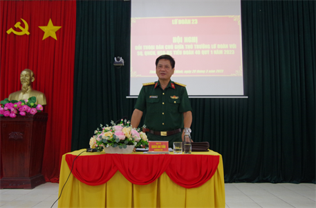 Lữ đoàn 23 tổ chức đối thoại dân chủ Quý I năm 2023