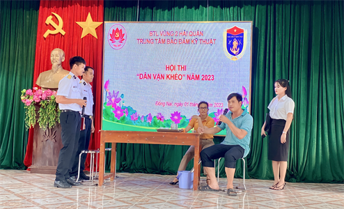 Trung tâm Bảo đảm kỹ thuật Vùng 2 Hải quân tổ chức thành công Hội thi dân vận khéo năm 2023