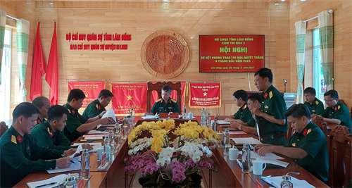 Cụm thi đua 1, Bộ CHQS tỉnh Lâm Đồng sơ kết phong trào thi đua