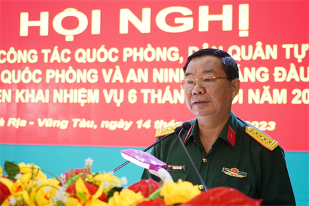 Bộ CHQS tỉnh BR - VT sơ kết công tác quốc phòng, dân quân tự vệ và giáo dục quốc phòng - an ninh