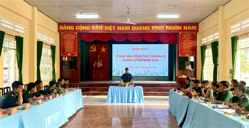 Bộ CHQS tỉnh Bình Dương làm tốt công tác chuẩn bị huấn luyện năm 2024