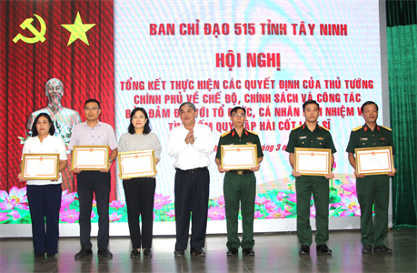 Ban Chỉ đạo 515 tỉnh Tây Ninh tổng kết thực hiện Quyết định số 75 và Quyết định số 35 của Thủ tướng Chính phủ