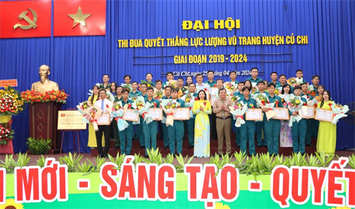 Lực lượng vũ trang huyện Củ Chi tổ chức thành công Đại hội Thi đua Quyết thắng giai đoạn 2019 - 2024
