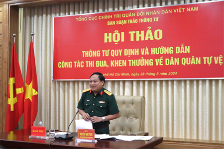 Hội thảo Thông tư của Bộ Quốc phòng về Quy định và hướng dẫn công tác thi đua, khen thưởng về Dân quân tự vệ