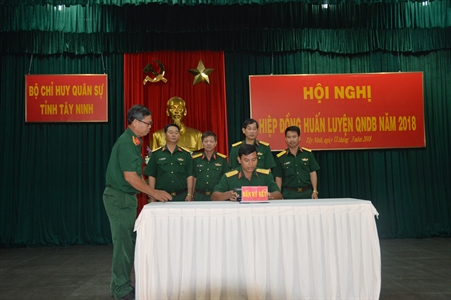 Bộ CHQS tỉnh Tây Ninh hiệp đồng huấn luyện quân nhân dự bị