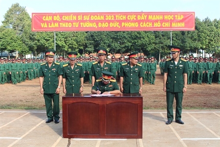 Trung đoàn 88, Sư 302: Tổ chức lễ phát động thi đua kỷ niệm 70 năm ngày Chủ tịch Hồ Chí Minh ra Lời kêu gọi thi đua ái quốc