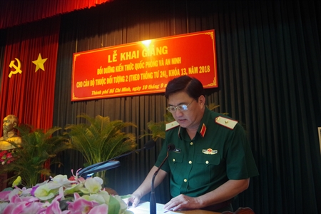 Bộ Tư lệnh Quân khu 7 khai giảng lớp bồi dưỡng kiến thức quốc phòng và an ninh khóa 13.