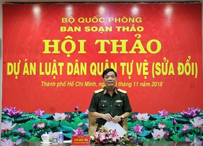 Bộ Quốc phòng tổ chức hội thảo Luật Dân quân tự vệ (sửa đổi)